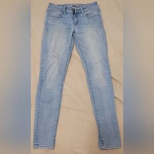 American Eagle super super stretch light wash jeggings